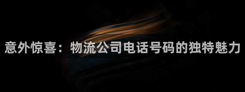 超凡国际口：意外惊喜：物流公司电话号
